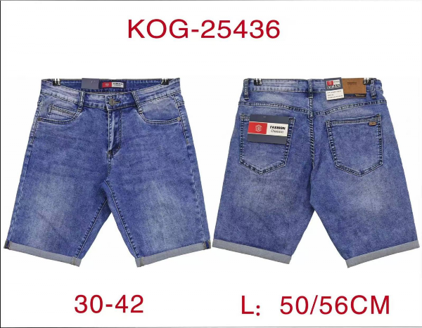 Spodenki męskie jeans Roz 30-42, 1 Kolor Paczka 10 szt